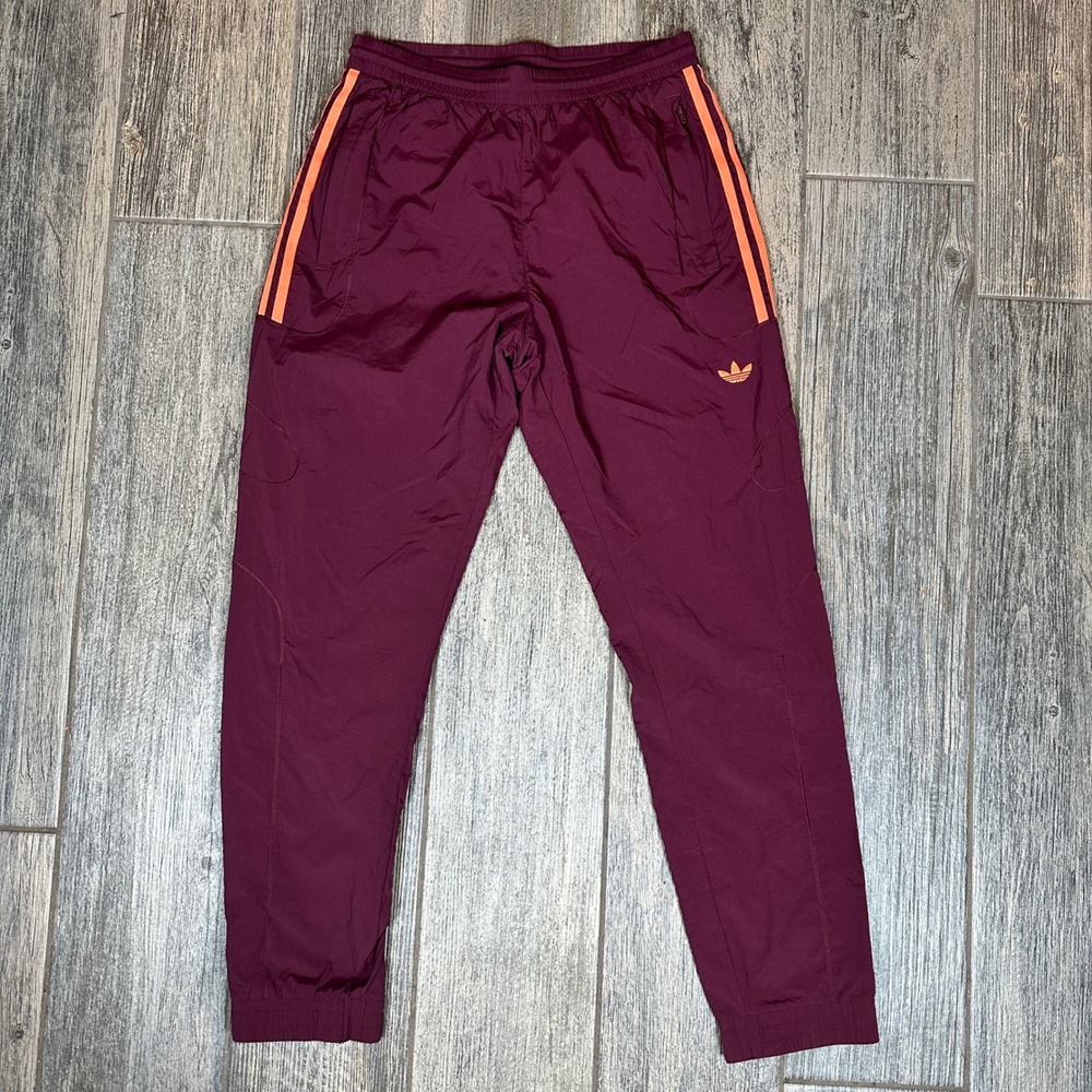 Adidas Originals Flamestrike Woven Track Pants DU8129 Men's M‎ Maroon/Orange